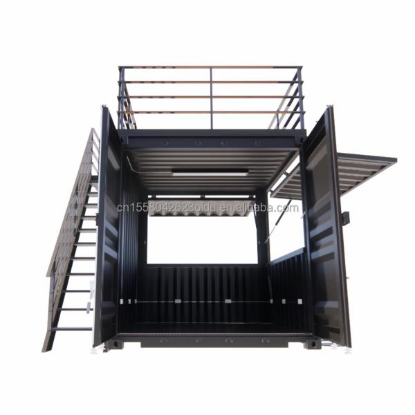 Mini 10ft Pop-up Store Sturdy Steel Frame Container Bar Stall with Galvanized Steel Bending