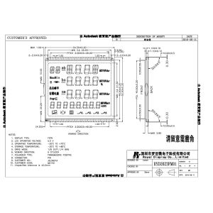 FSTN Positive Monochrome Lcd Panel Module Low Power Consumption