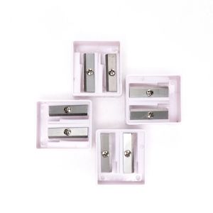 White 65MN PS 15.3mm Manual Pencil Sharpener Double Hole