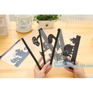 pp transparent bag with zipper slider forclothing packing, clear vinyl pvc