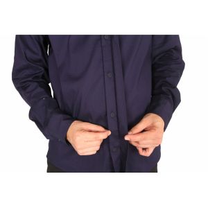 Solid Color Business Men'S Casual Stretch Shirts 59% Cotton 35% Nylon