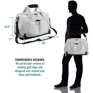 The Durable Crowdsource Designed Duffel Bag with 10 Optimal Compartments