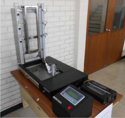 Vertical Flammability Testing Equipment , Textile Testing Instrument With LCD