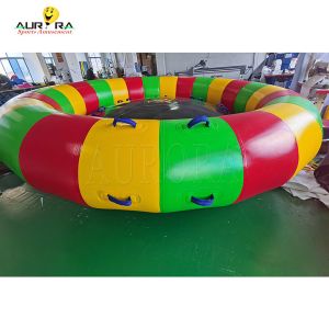 3m 4m 5m Dia Inflatable Towable Boat Toys Rotating Spinning Disco Boat Tube