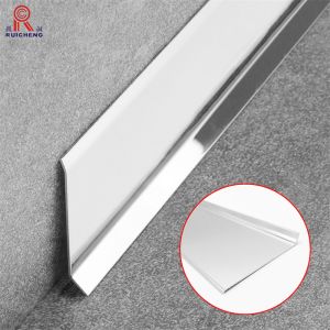 Modern Aluminum Brushed Baseboard Skirting Board Wall Protection