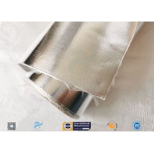 Heat Insulation 0.43mm Thick Aluminium Foil Coated Fiberglass Fabric