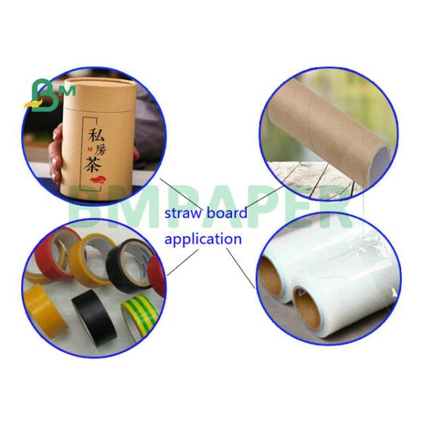 Stable Stiffiness 300gsm 320gsm Straw Board For Cardboard Tubes 1.2meter width Stable Stiffiness 300gsm 320gsm Straw Board For Cardboard Tubes 1.2meter width