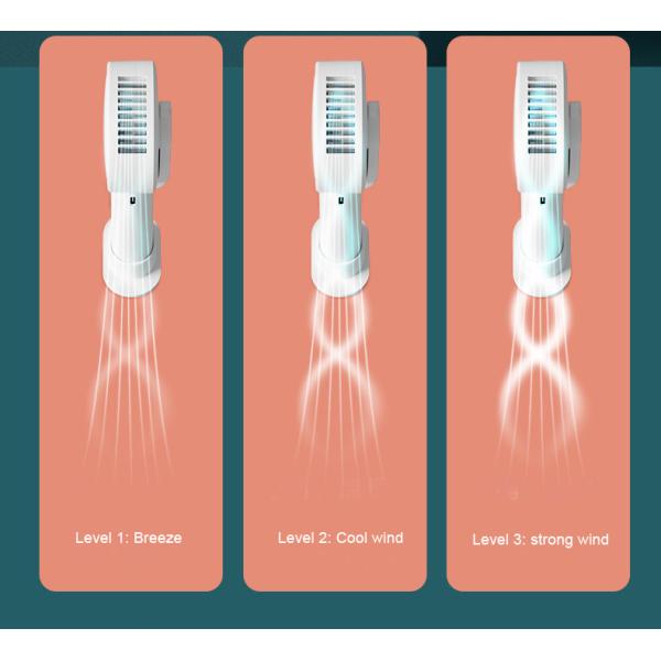 Bladeless Portable USB Handheld Fan 10hrs Outdoor Cooling 180 Degree Rotation