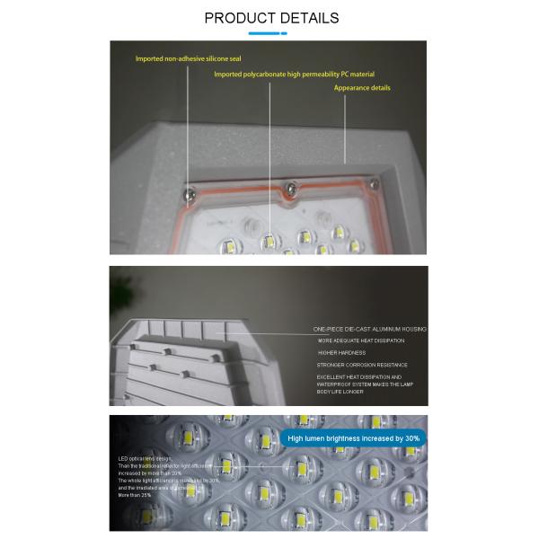 LED Solar Street Light With Pole Interstellar Warrior Lamps High Lumen Waterproof
