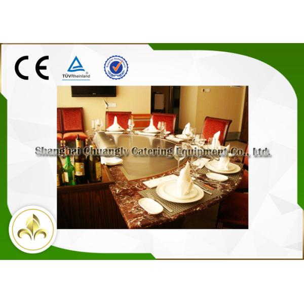 Induction / Electric Restaurant Hibachi Grill 7 Seat R650 With Ventilation