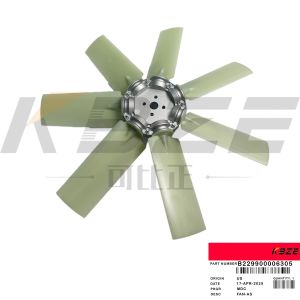 CLG922E SY215 XE215 EXCAVATOR B229900006305 FAN BLADE 4H 7B FOR CUMMINS 6BT5.9