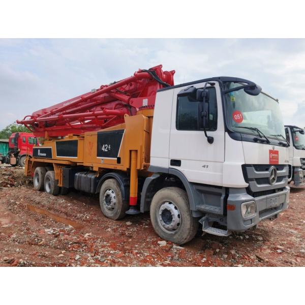 High-End Refurbished Putzmeister 42m Concrete Pump Truck Stock for Sale