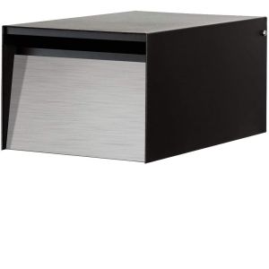 All-Season Matte Black Townhouse Outside Mailboxes with Practicality and