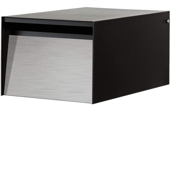 All-Season Matte Black Townhouse Outside Mailboxes with Practicality and