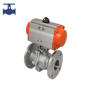General Industrial Applications 18 Months Pneumatic Flanged Ball Valve