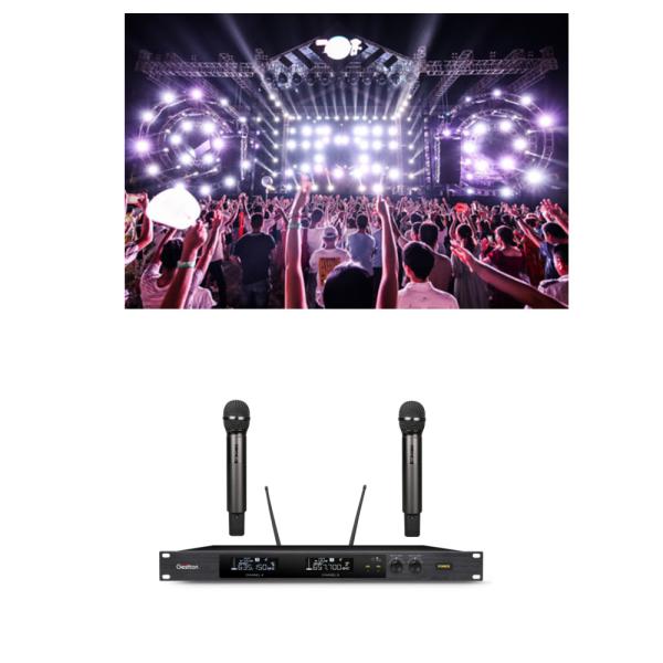 Buy Chip And Module Design Wireless Lavalier Microphone Dual Channel at wholesale prices