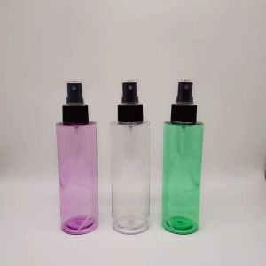150ml flat shoulder plastic bottle with cap/spray pump