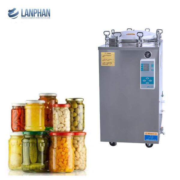 Buy Glassware Steam Sterilization Vertical Autoclave Canned Meat Food Glass Jar at wholesale prices