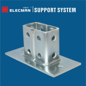 Galvanized Steel Strut Channel Post Base plate Double Column