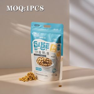 Custom FDA Smell Proof Moisture Proof Packaging Bags with U-Shaped Notch Sides