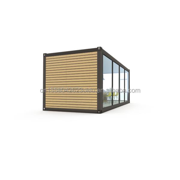 Mobile and Portable Prefab Warehouse 20ft Shipping Container Office with 50/75/100mm Wave Sandwich Panel Wall