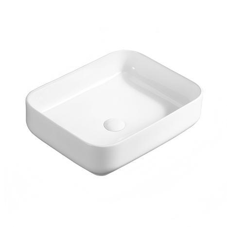 Buy Modern Ceramic Rectangular Bathroom Sink Above Counter Mount at wholesale prices