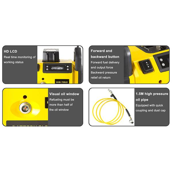 ﻿HHB-700LD Transmission Line Tool Cordless Hydraulic Pump Working Pressure 700bar