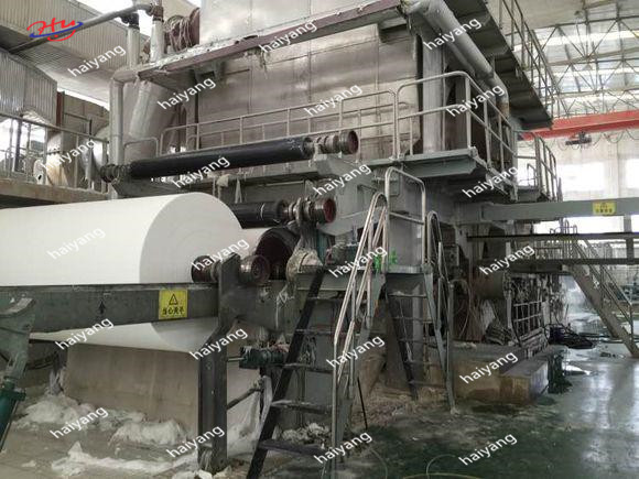 Jumbo Roll Toilet Tissue Paper Making Machine Waste Paper Recycle Converting