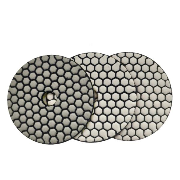 Buy Round Diamond Tools 3 Steps Dry/Wet Flexible Polishing Pads with Good Performance at wholesale prices