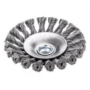 115mm M14 Bevel Brush Knot Wire Steel Wire Brush for Weld Cleaning Rough Surface