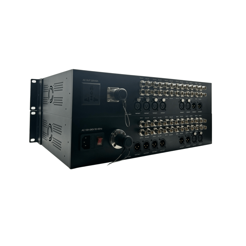 Buy cheap Custom Made 12Ports 3G-SDI Fiber Optical Converter with 8CH XLR Audio, SMPTE from wholesalers