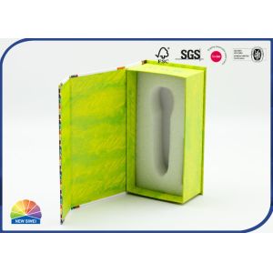 CMYK Printing Hinged Lid Gift Box With Pearl Wool Insert