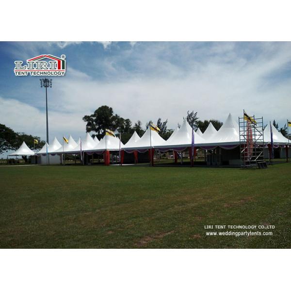 5X5M White Outdoor Event Tents With High Peak for Catering and Wine Festival