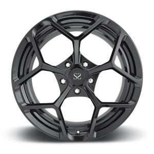 21 Gloss Black 2 PC Forged Rims Customized Alloy Audi Q7 / 22 Inch