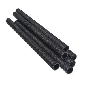 High Stiffness 100% 3K Carbon Fiber Pipe Chemical Resistant