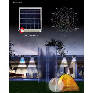 Garden Smart Solar LED Tube Lights Powered Sustainable Eco Friendly