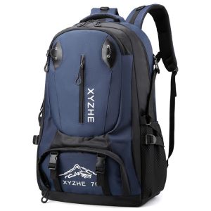 1.3 Inch 70L Camping Backpack Men Women Waterproof Backpack Bag Custom Logo