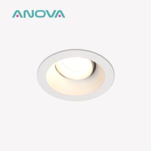 Quality GU10 Recessed Spotlight And Downlight Adjustable Anti-Glare Housing For Commercial for sale