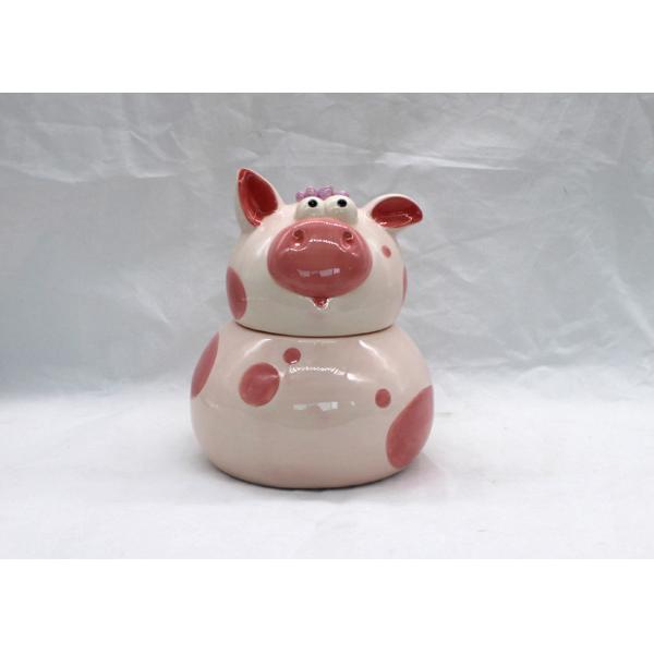 Home Kitchen Colourful Tea Coffee Sugar Canisters Pig Shape Unique Design With