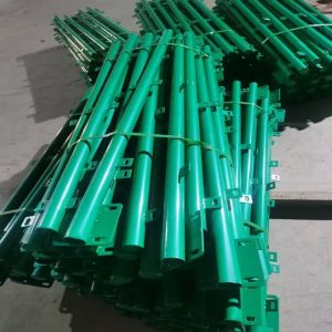 60x60mm Post Size PVC Coated Welded Wire Mesh Fence For Long Lasting Security