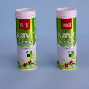 Effervescent Tablet Pills Packaging Container with Dry Offset Printing and PP
