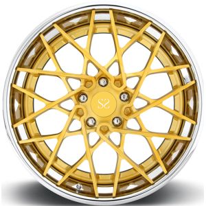 Sputtering 3 Piece Forged Wheels Machined Face 18 19 20 21 and 22 inches