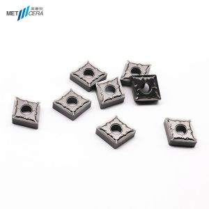 TiCN Cermet Ceramic CNC Turning Inserts Uncoated CNMG120404-MS1