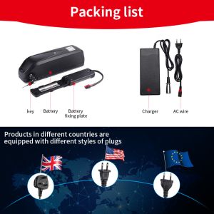 36V 10Ah Electric Bicycle Battery Pack 500 Times 18650 Ebike Battery