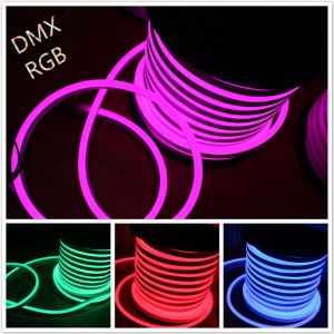 Shenzhen led lighting 14*26mm full color changing RGB led neon tube DC 12V