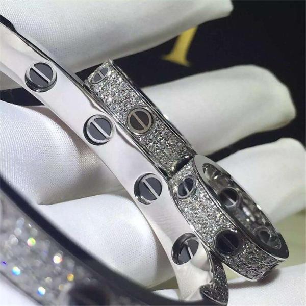 C Black nail full sky star bracelet 18k gold white gold yellow gold rose gold Jewelry factory in Shenzhen, China