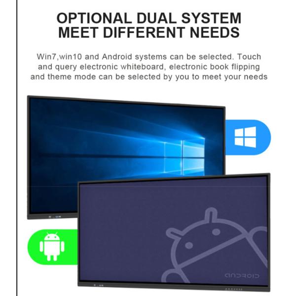 ODM IR Interactive Whiteboard 55 Inch Touch Monitor 3840x2160px