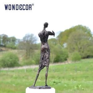Abstract Person Holding Bird Outdoor Metal Sculpture bronze 160cm