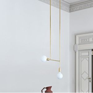 Tube Long Chandelier Lighting Kitchen Bar Dining room minimalist chandelier(WH