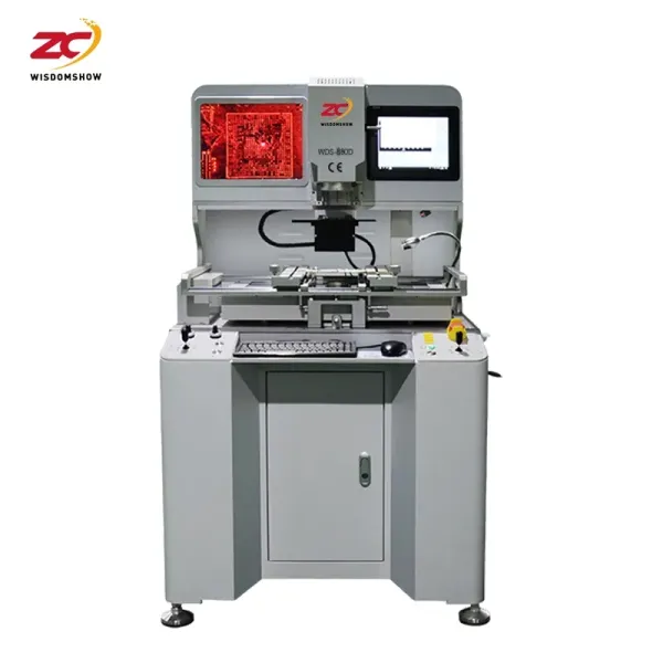WDS-880D BGA Rework Station with 7-Axis Electric Control 6400W Total Power and 1200W Upper Heater for Precision PCB Repair